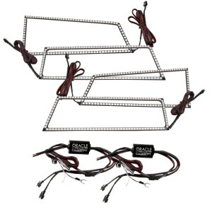 Chevrolet Silverado Headlight Halo Kit - ORACLE Lighting - Square Halo Kit - ColorSHIFT - `03-`06